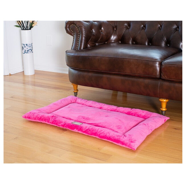 Medium Pet Bed Mat , Dog Crate Soft Pad With Poly Fill Cushion, , alternate image number null