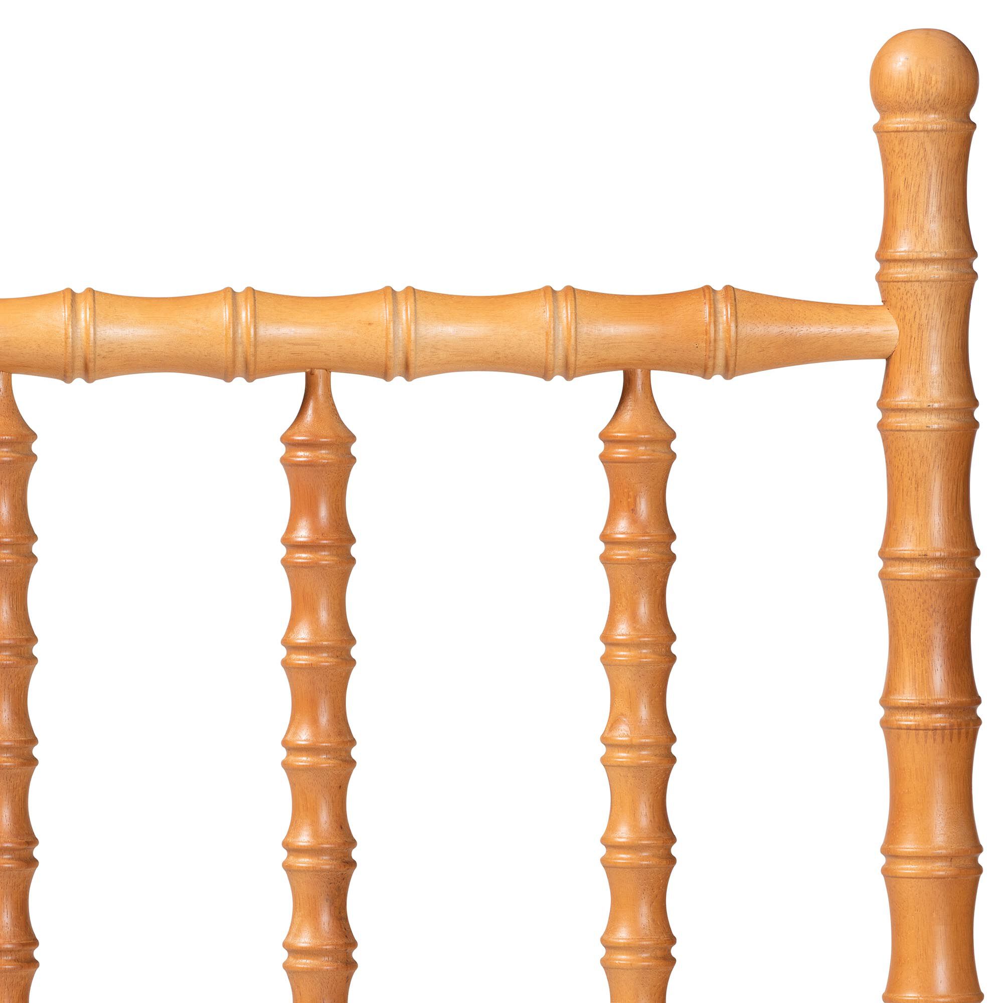 Edaline Bamboo Motif Headboard, BROWN, alternate image number 3