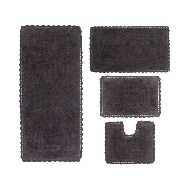 Casual Elegance 4-Pc. Bath Mat Set, GREY, hi-res image number 0