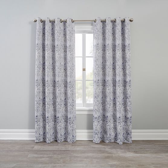 Genevieve Blackout Grommet Panel, GRAY, hi-res image number null