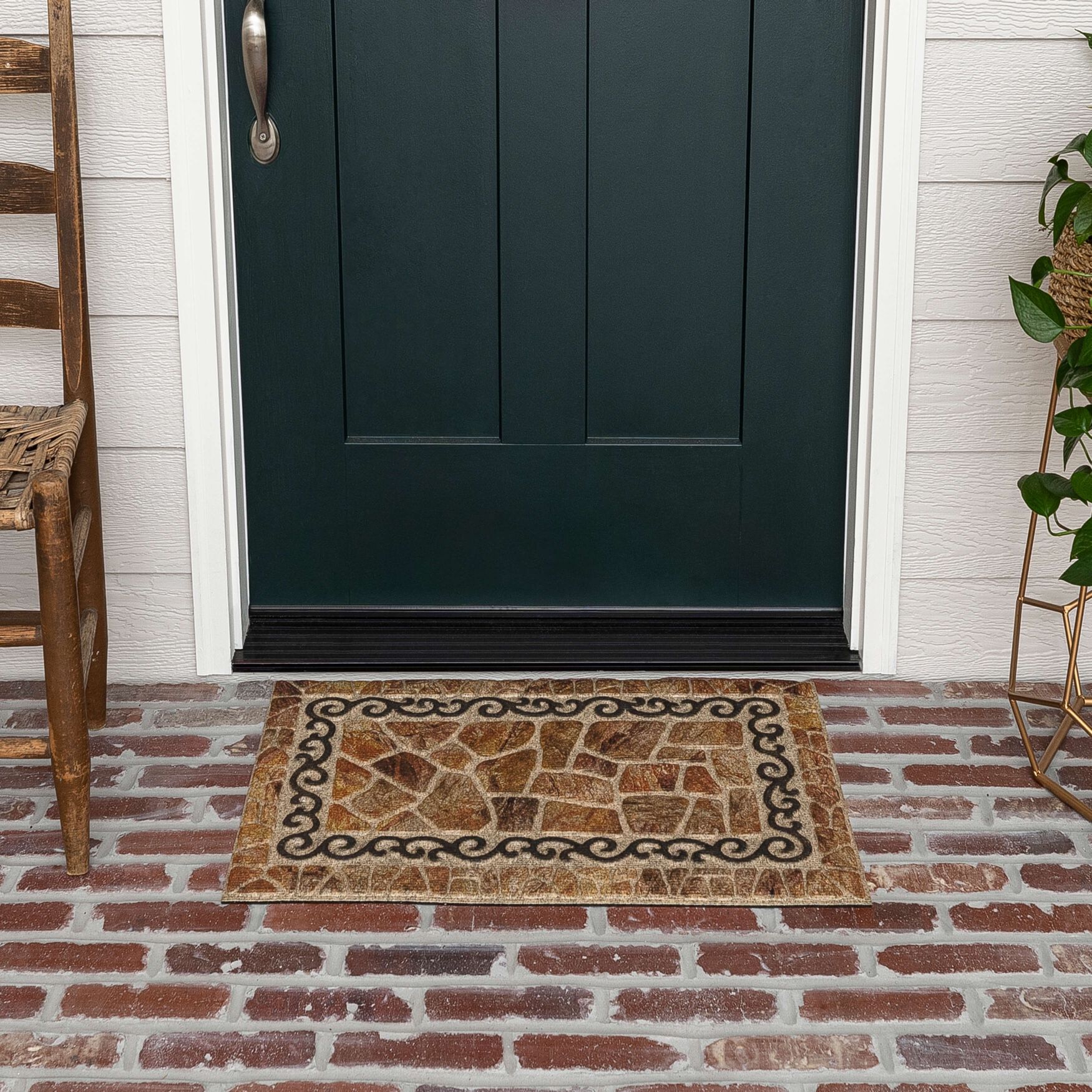 Scroll And Stone Brown 1' 6 inches X 2' 6 inches, , alternate image number 4