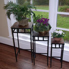 3-Pc. Slate Sq. Plant Stands, , on-hover image number 1