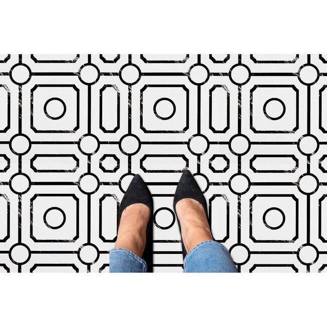 Retro 12x12 Self Adhesive Vinyl Floor Tile - Carrera - 20 Tiles/20 sq. ft., , alternate image number 2