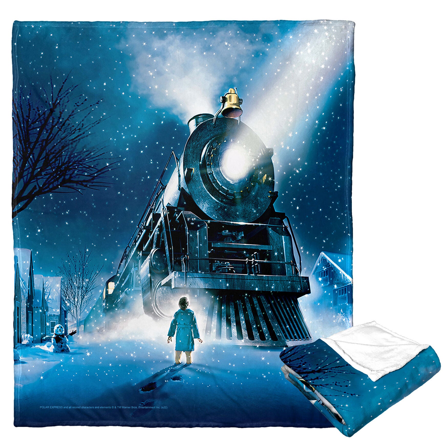 Wb Polar Express The Arrival Silk Touch Throw, O, hi-res image number 0