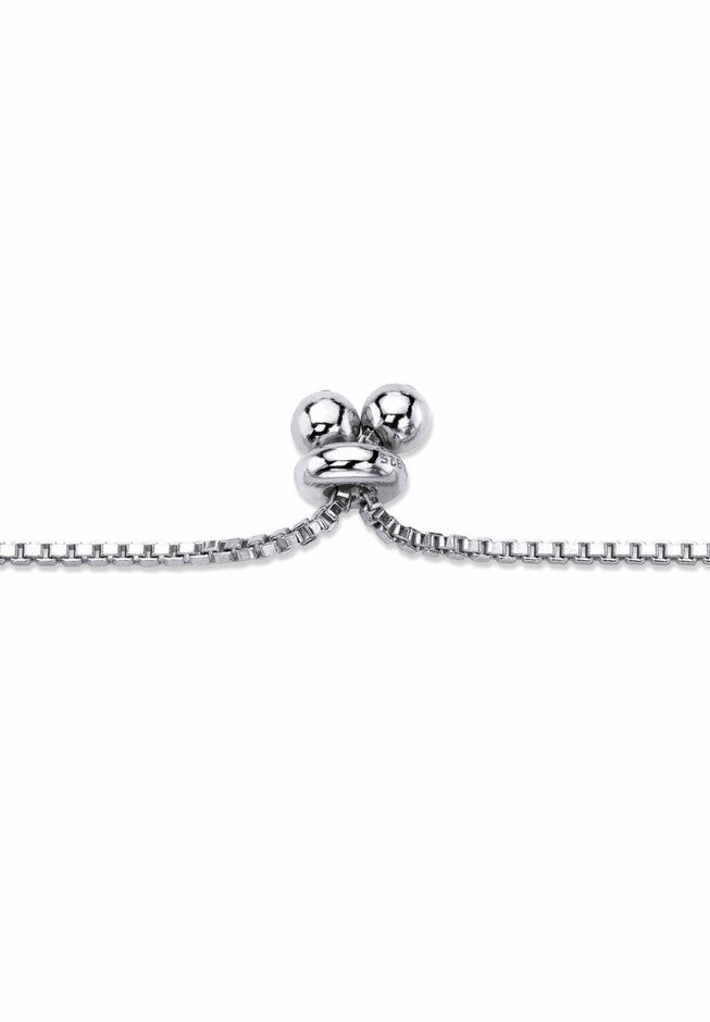 Silver Tone Bolo Bracelet (4mm), Simulated Birthstone 9.25 inches Adjustable, , on-hover image number 1