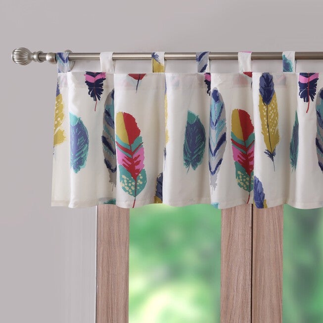 Dream Catcher Teal Window Valance , TEAL, hi-res image number null