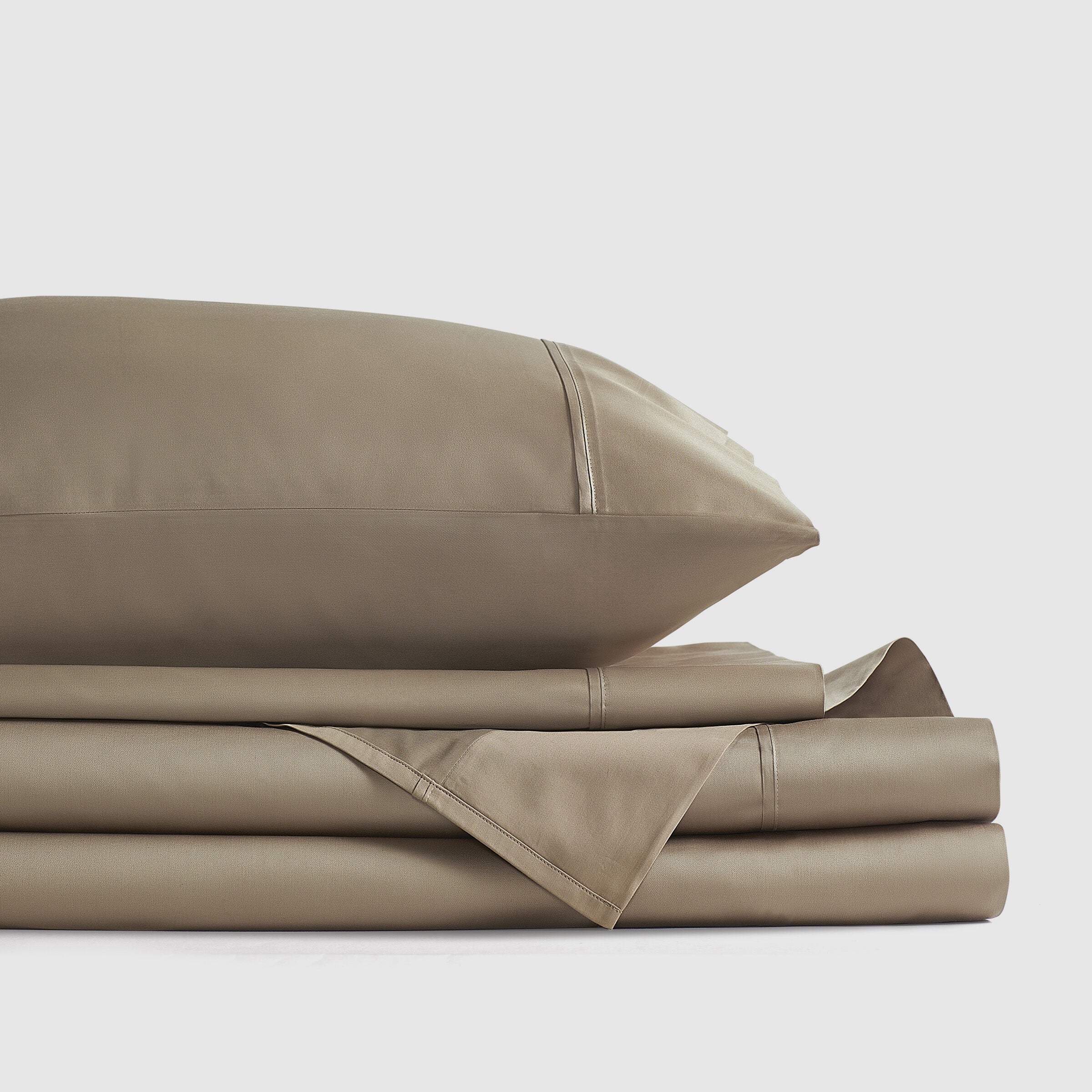 PREMIER SATEEN KING 4PC. SHEET SET, BRONZE, alternate image number 1