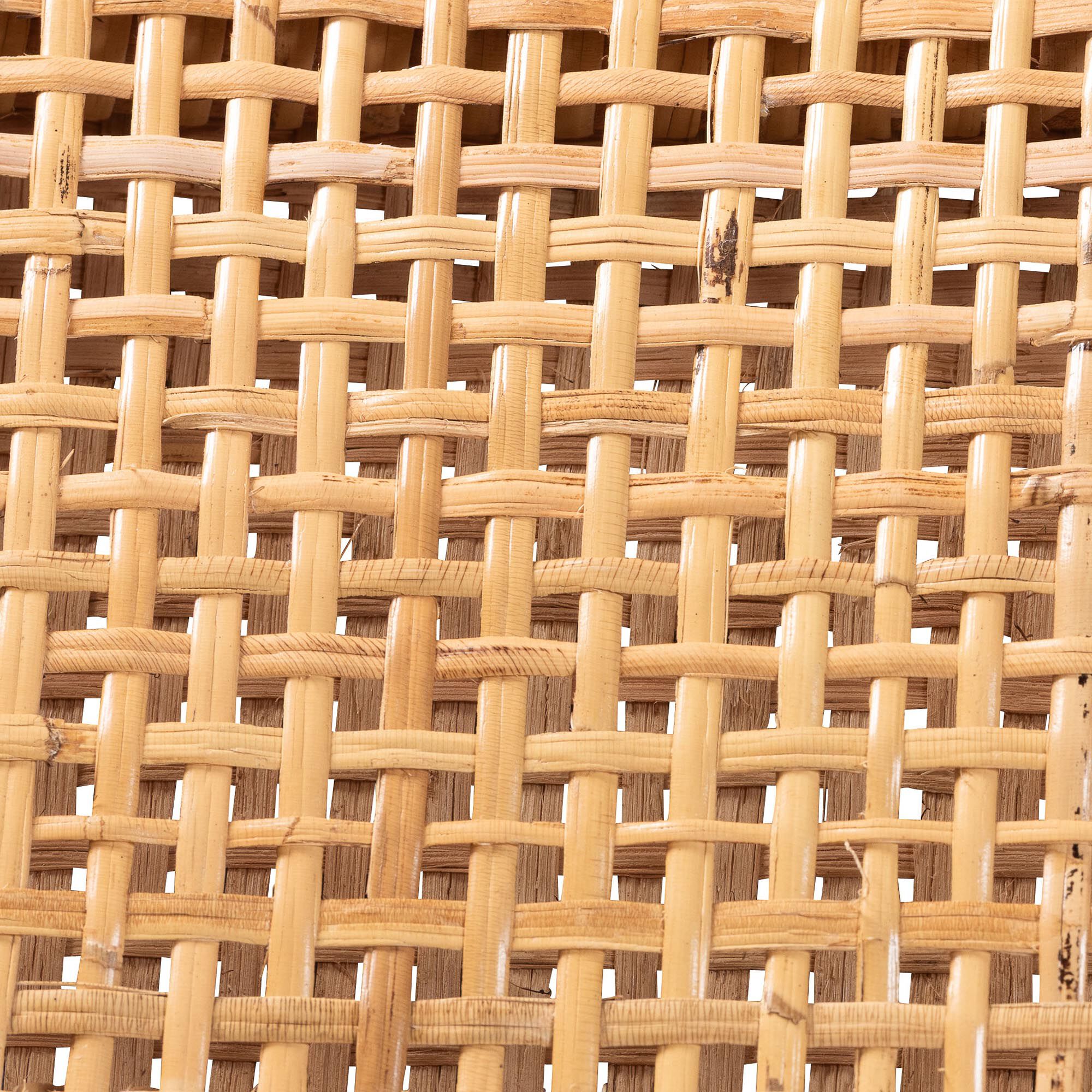 Close-up of woven rattan/cane pattern