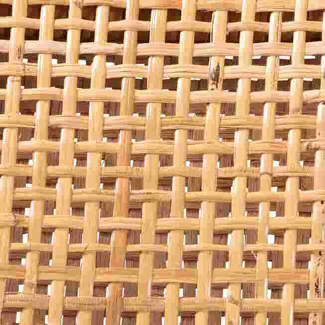 Close-up of woven rattan/cane pattern