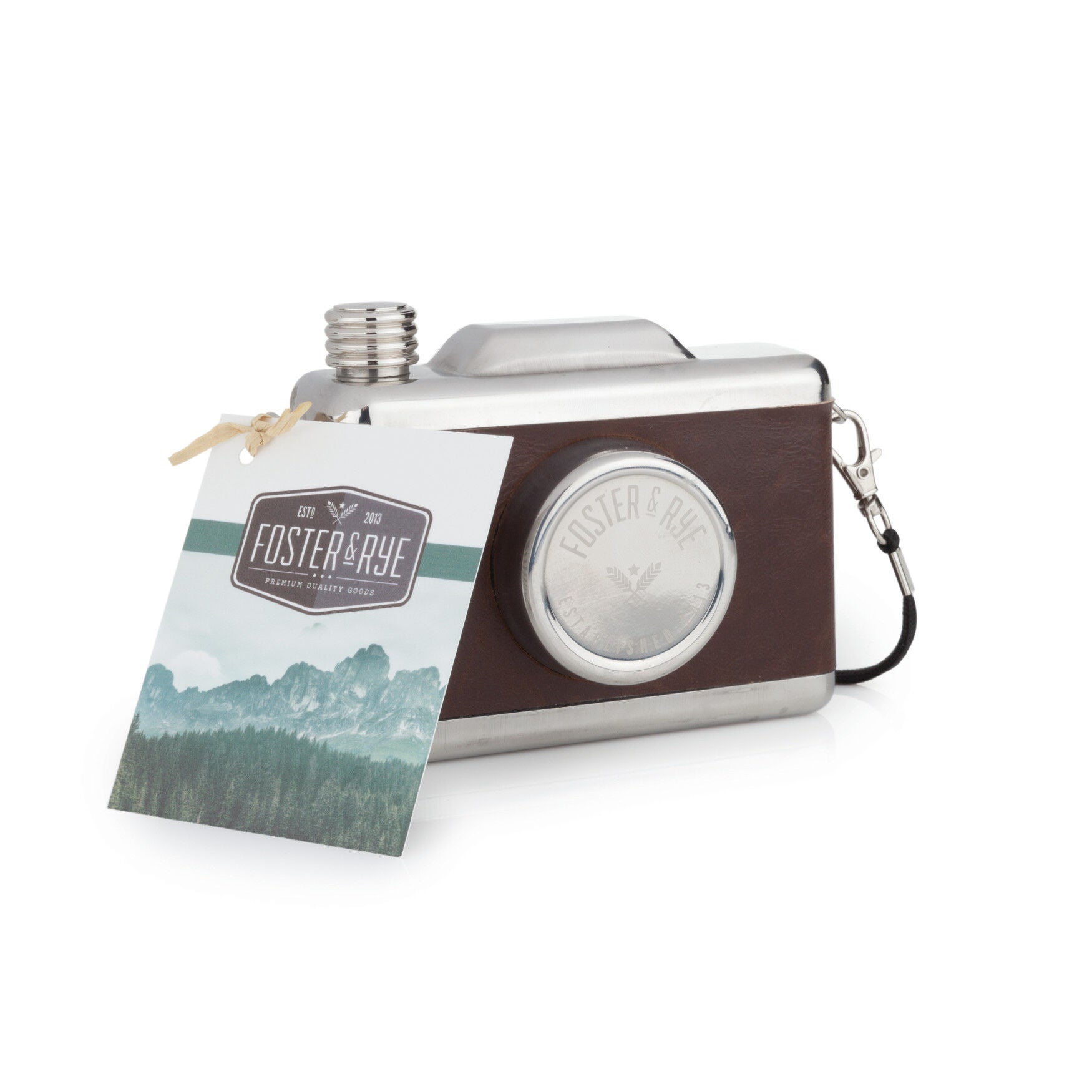 Stainless Steel Snapshot Camera Beverage Flask, , alternate image number 2