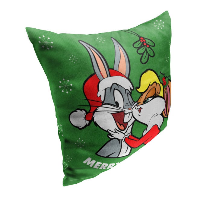 Wb Looney Tunes Merry Mistletoe Printed Throw Pillow, , on-hover image number null