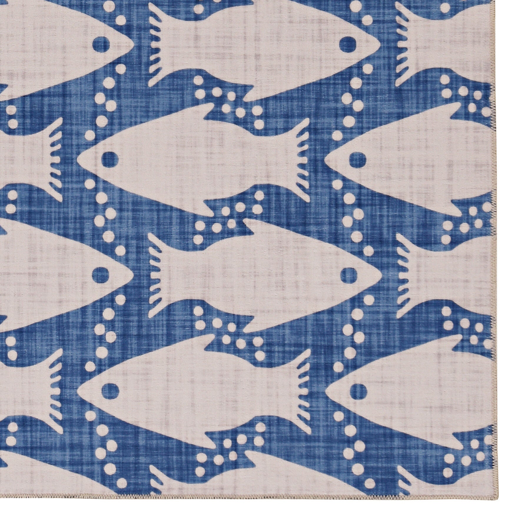 Washable Seabourne Ivory/Blue Rug, , alternate image number 3