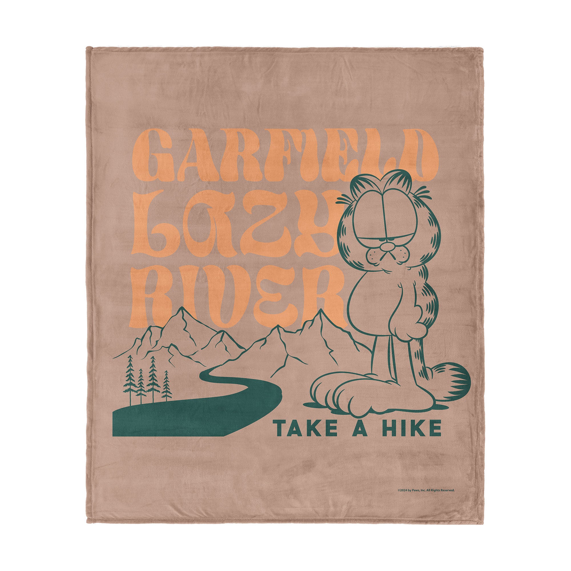 Nickelodeon Garfield Take a Hike Silk Touch Throw Blanket 50x60 Inches, BROWN, hi-res image number 0