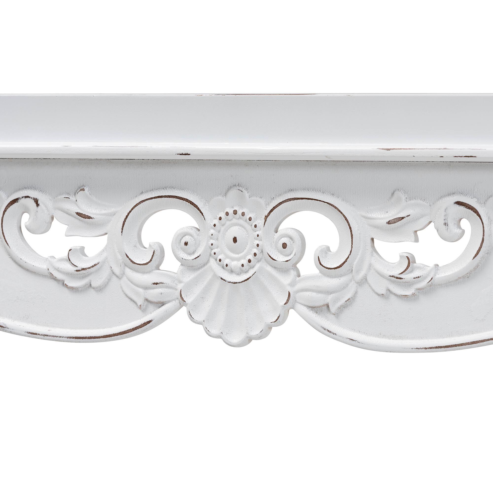 Rafferty Distressed Console Table, WHITE, alternate image number 5