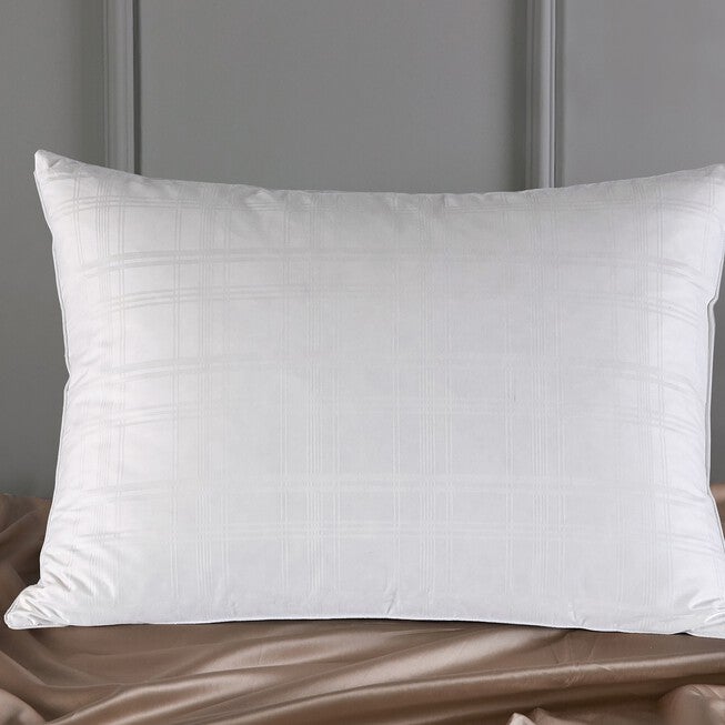 Minifeather® T400 Dobby Windowpane Pillow, , alternate image number 2