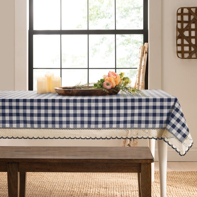 Buffalo Check Tablecloth - 60-in x 84-in, , alternate image number null