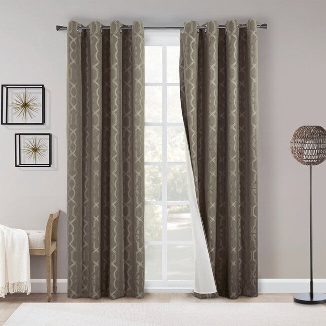 Roxboro Grommet Top Panel (lined), COFFEE, hi-res image number null