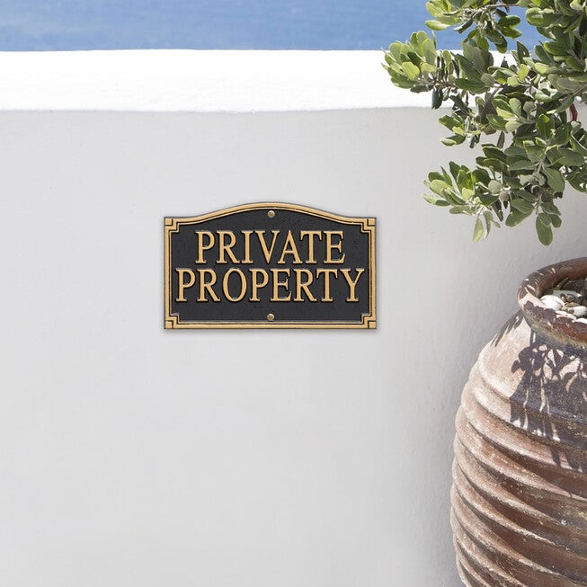 Private Property Statement Plaque, , alternate image number 5