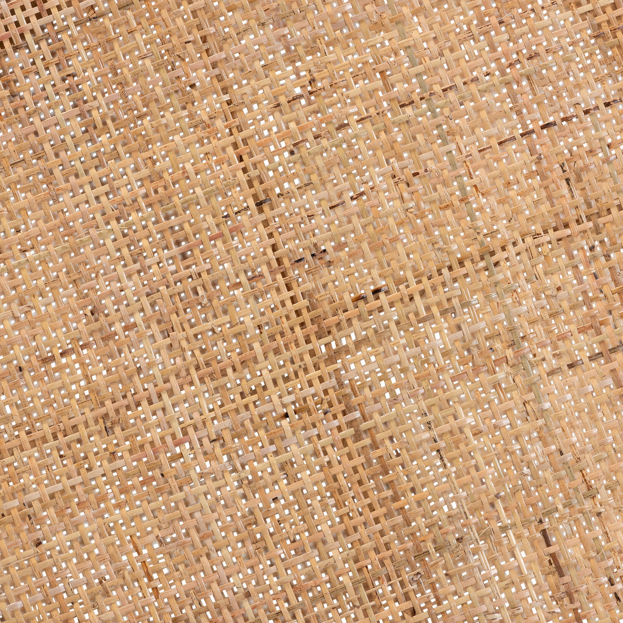 Bella Modern Bohemian Natural Brown Mahogany Wood and Natural Rattan 2-Tier End Table, NATURAL BROWN, alternate image number 6