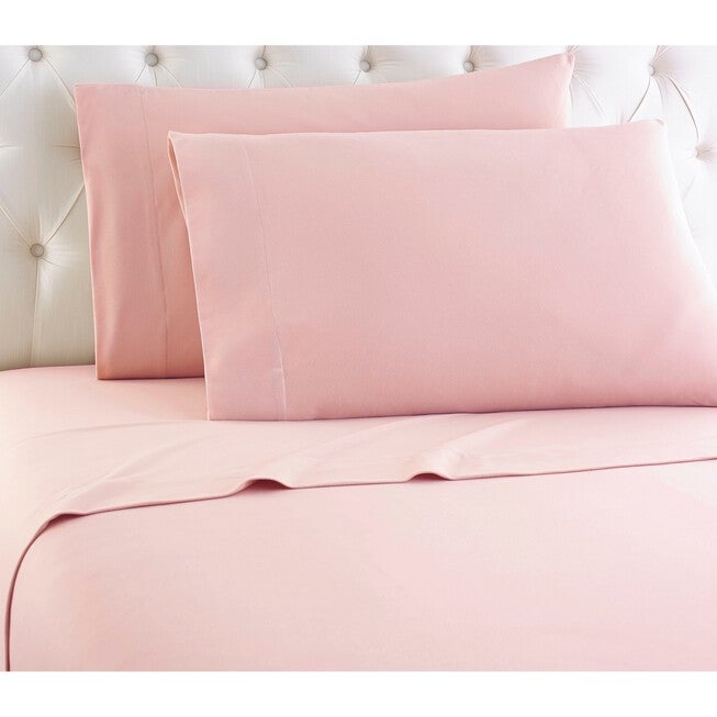 Micro Flannel® Solid Pink Flannel Sheet Set, PINK, hi-res image number 0