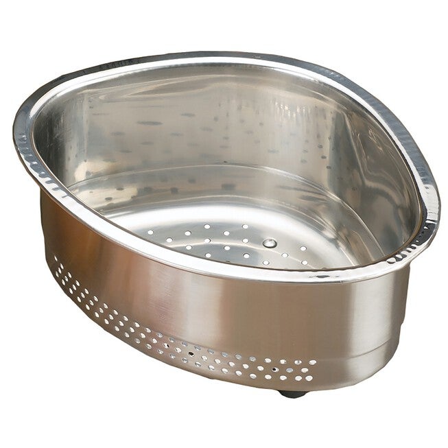 In-Sink Stainless Steel Corner Basket, GRAY, hi-res image number null