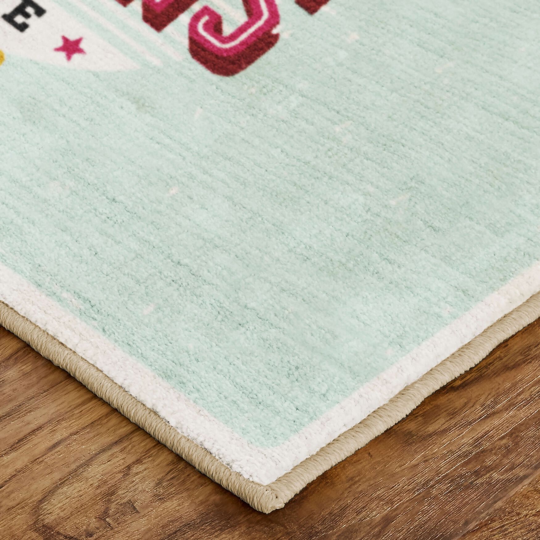 Everyone Christmas Light Blue Kitchen Rug, , on-hover image number 1