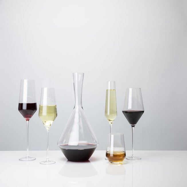 Angled Crystal Champagne Flutes, , alternate image number null