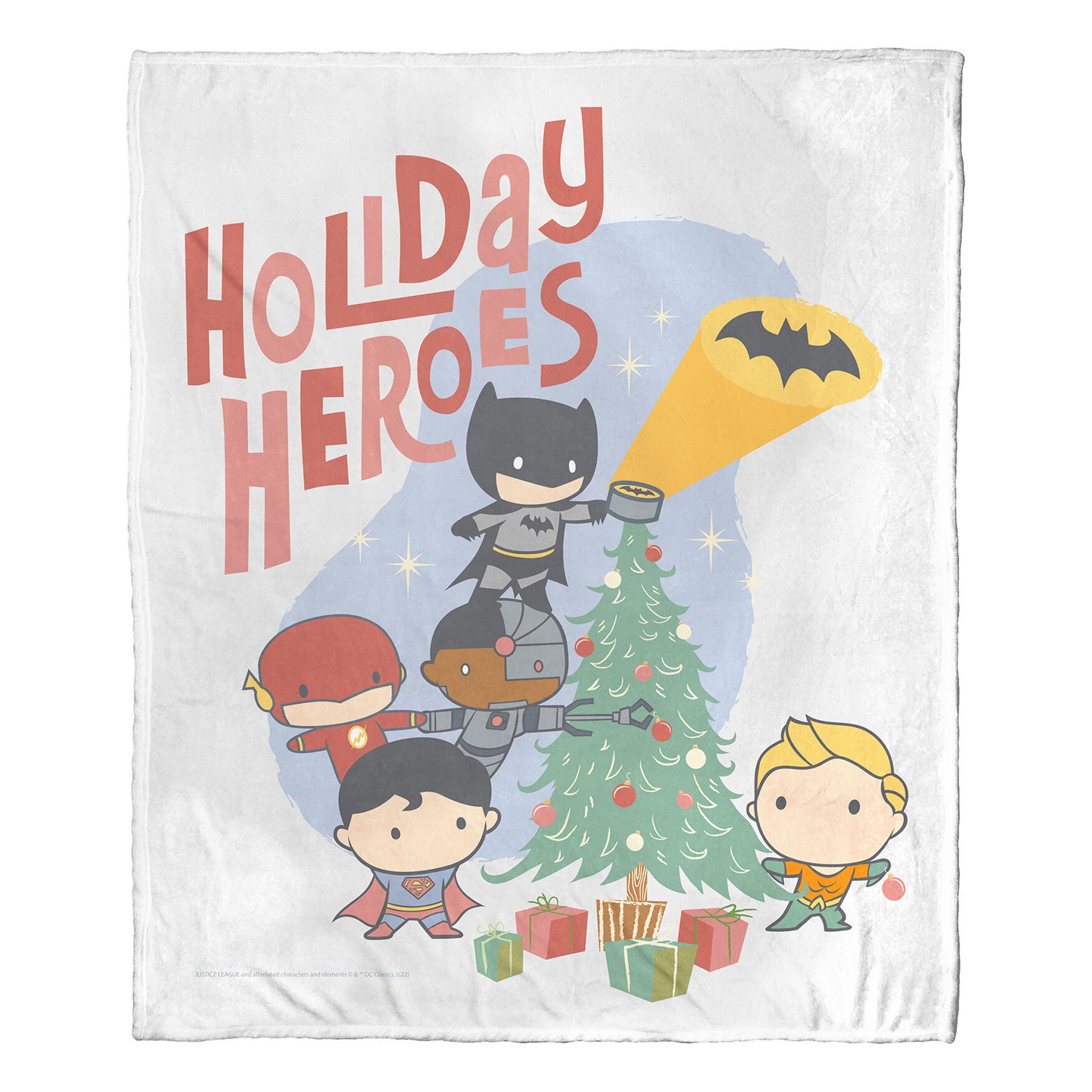 Wb Dc Justice League Holiday Heroes Silk Touch Throw, , on-hover image number 1