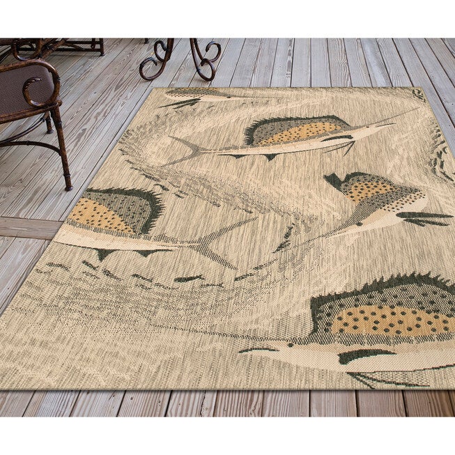 Liora Manne Portofino Sailfish Indoor/Outdoor Rug, , on-hover image number 1