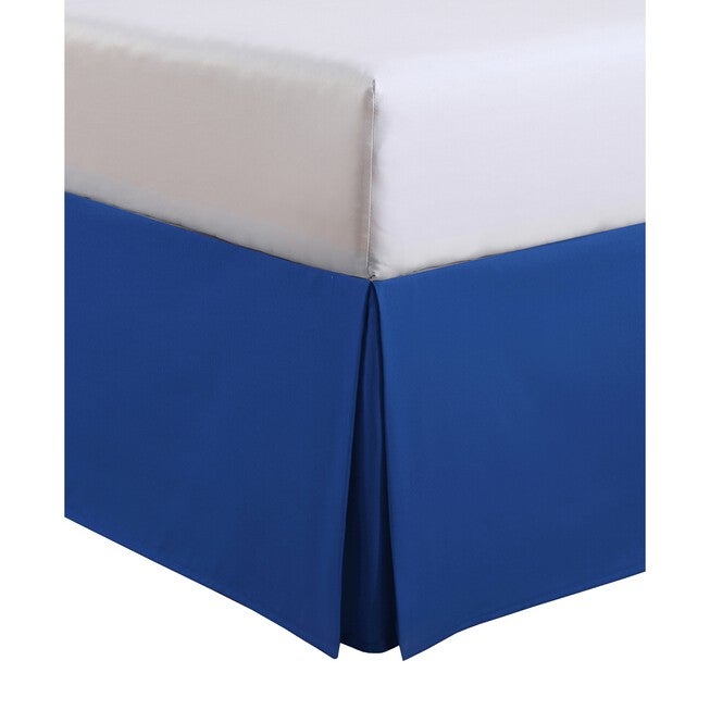 Luxury Hotel Kids Tailored 14 inches Drop Cobalt Blue Bed Skirt, MEDIUM BLUE, hi-res image number null