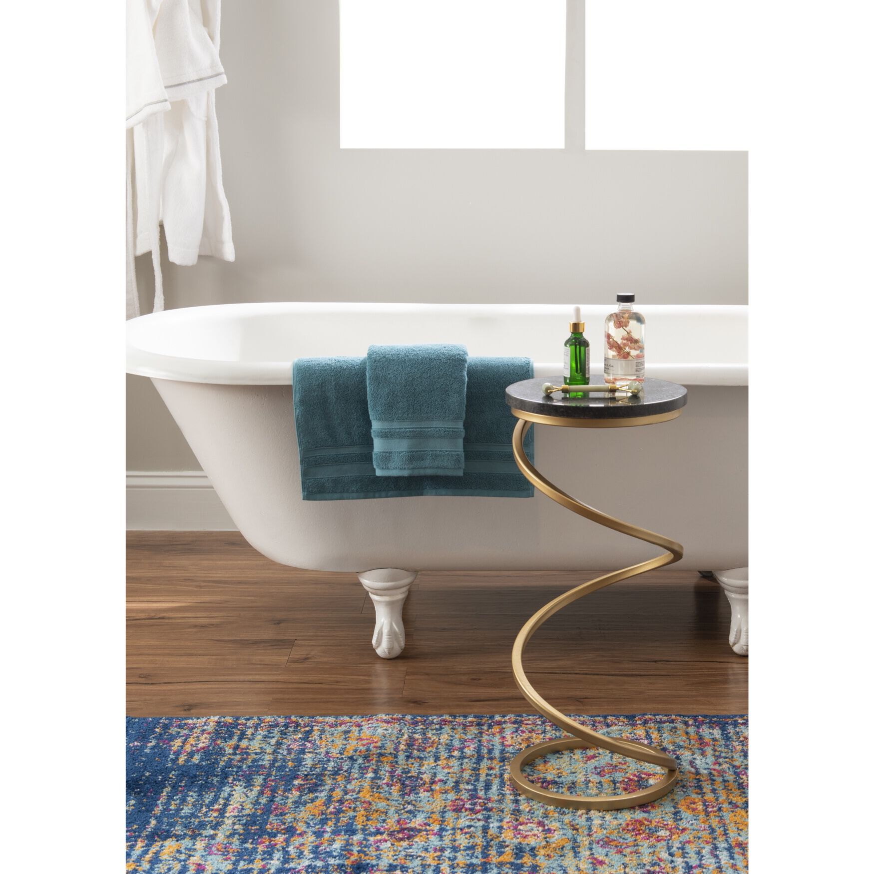 Gigi Spiral Black Granite Drink Table Accent Tables (Including End Tables), , alternate image number 3