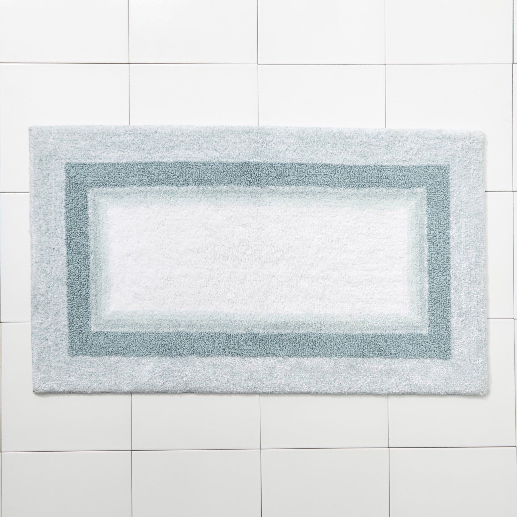 Amore Ombre Bath Rug, SEAFOAM, hi-res image number 0