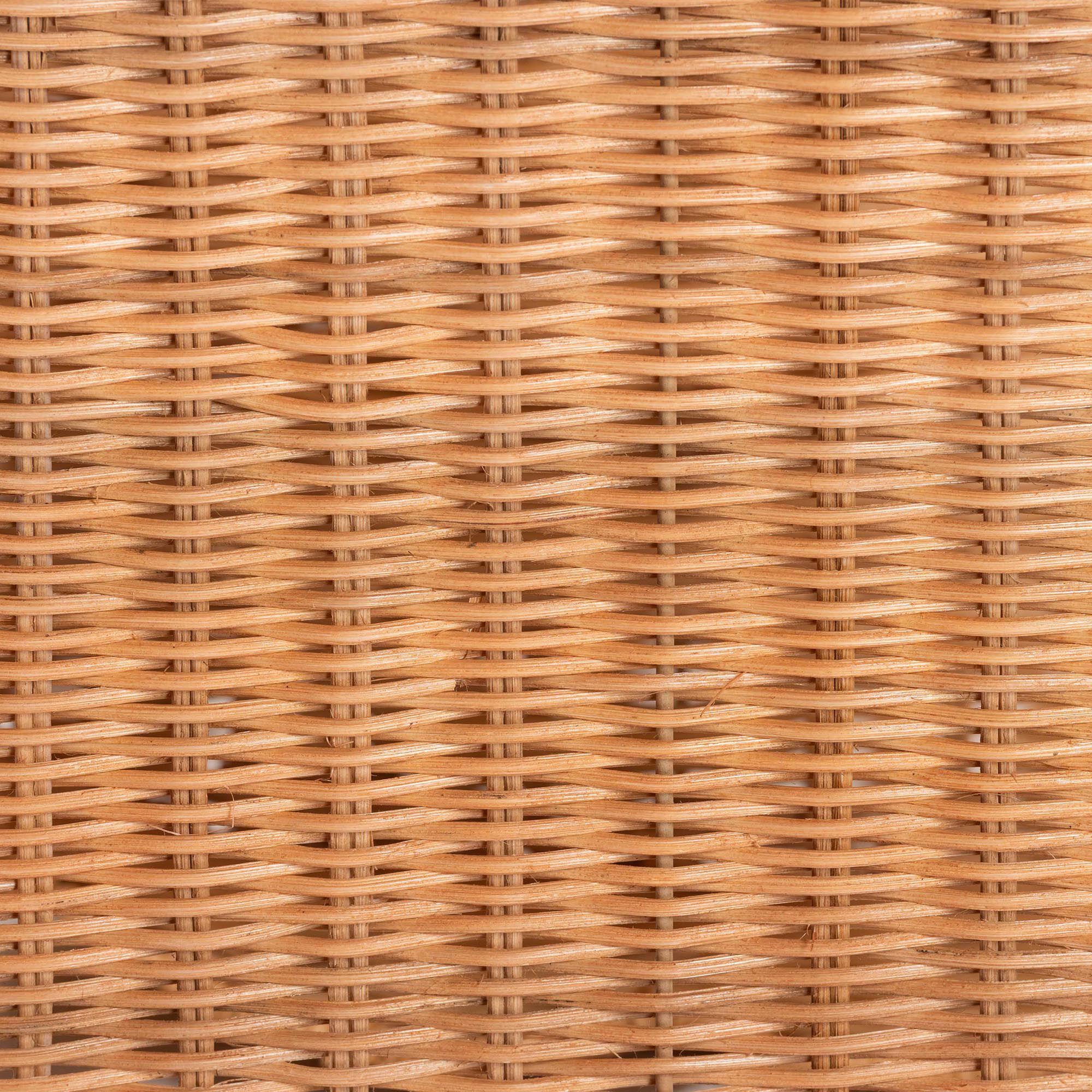 Bulana Natural Rattan 3-Tier Rolling Storage Cart, HONEY, alternate image number 6
