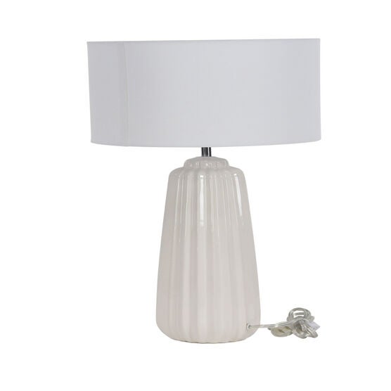 White Stone Traditional Table Lamp, , alternate image number null