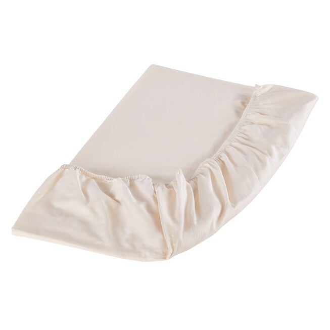 Organic Cotton Fitted Sheet, IVORY, hi-res image number 0