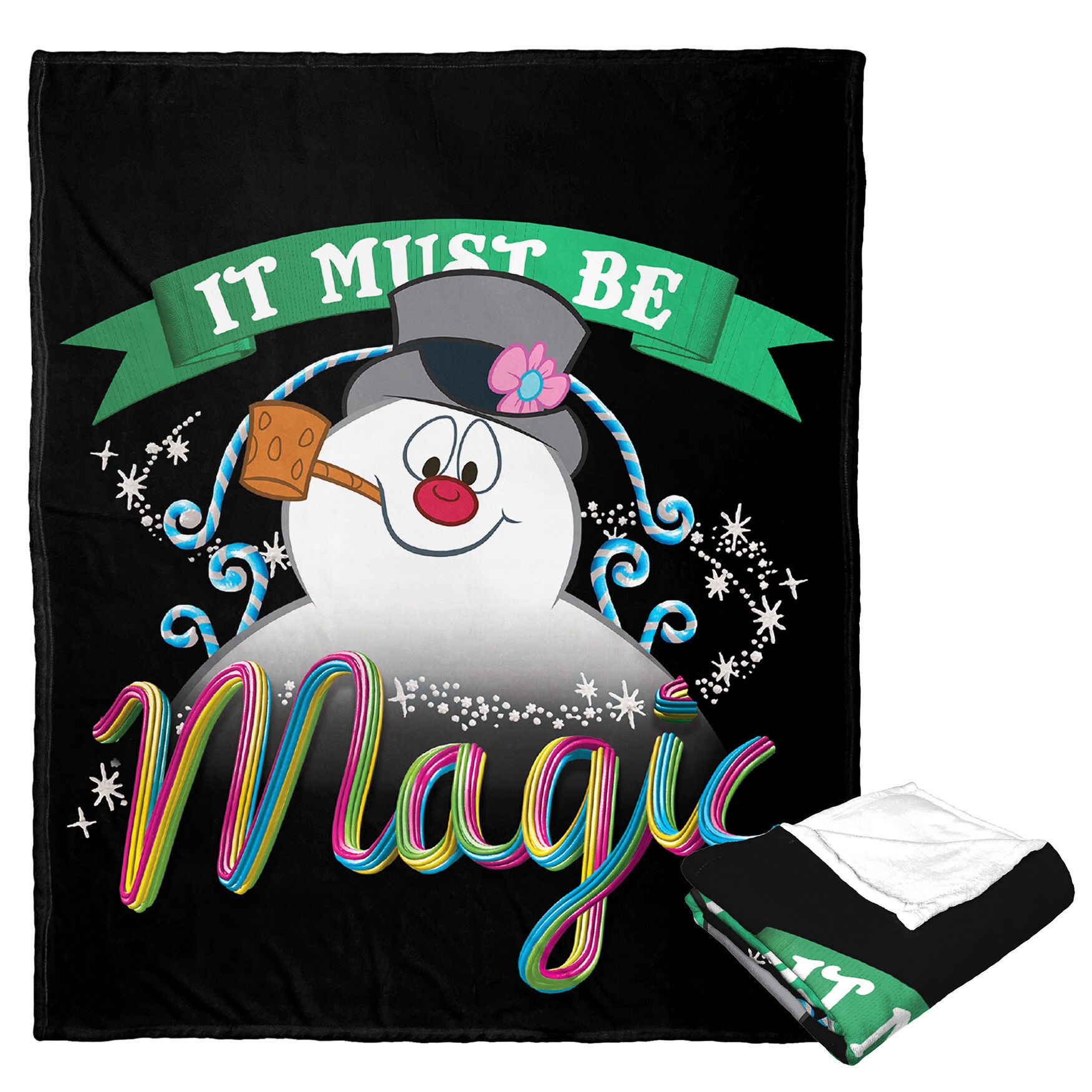 Frosty The Snowman It Must Be Magic Silk Touch Throw Blanket, O, hi-res image number 0