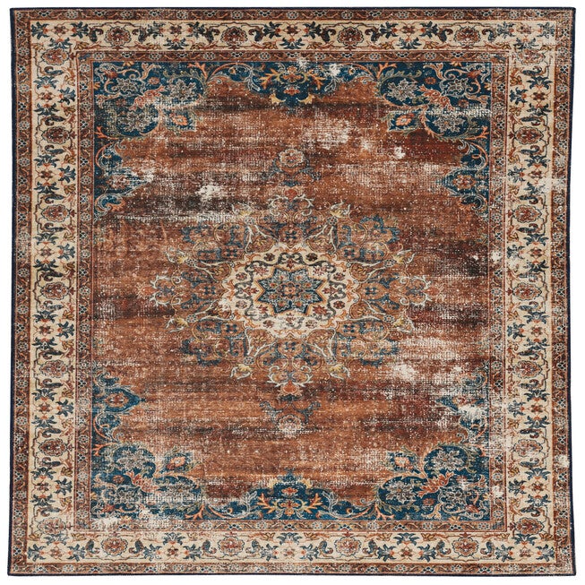 Washable Foster Russet/Ivory Rug, RUSSET, hi-res image number null