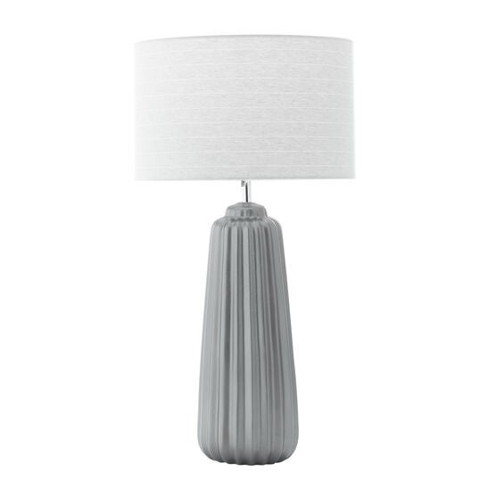 Grey Ceramic Traditional Table Lamp, , alternate image number null