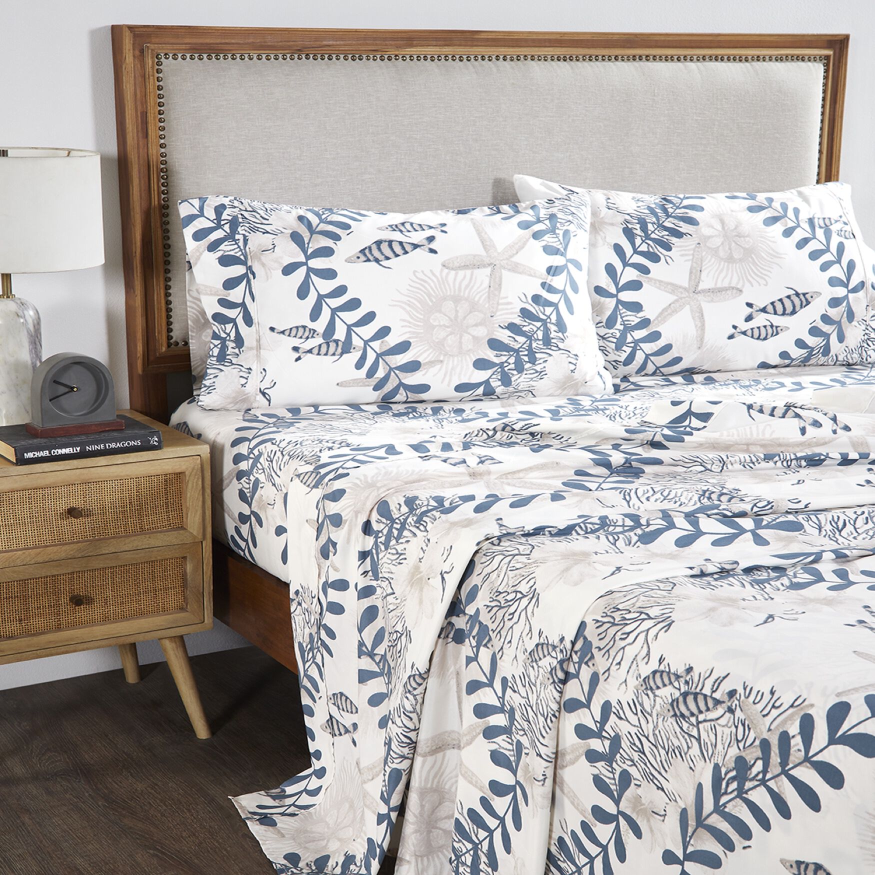 Caspian Collection 100% Microfiber Nautical Bedsheet Set, , alternate image number 3