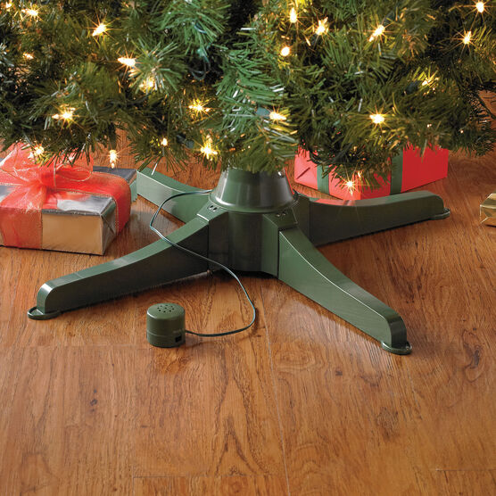 Musical Rotating Christmas Tree Stand, GREEN, hi-res image number null