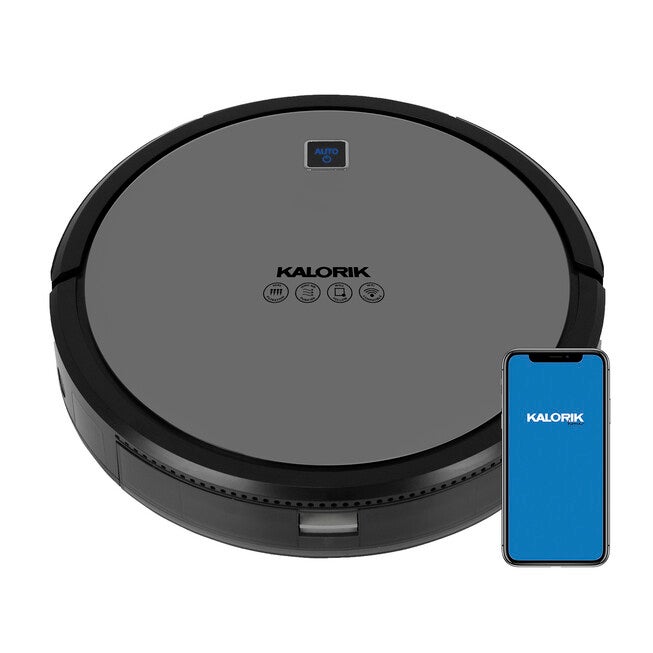 Kalorik Home Ionic Pure Air Smart Robot Vacuum, Black and Gray, , alternate image number 7