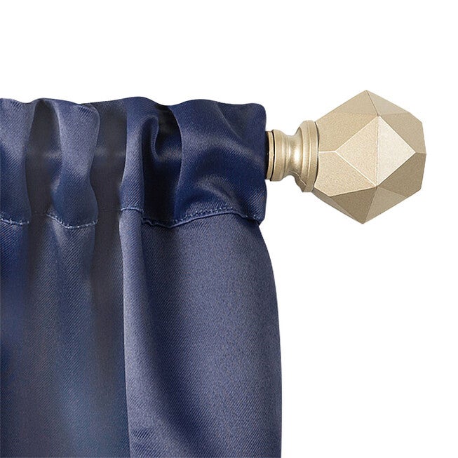 Innovative Decorative Room Darkening Wrap Around Rod & Finial 66-120, , alternate image number null