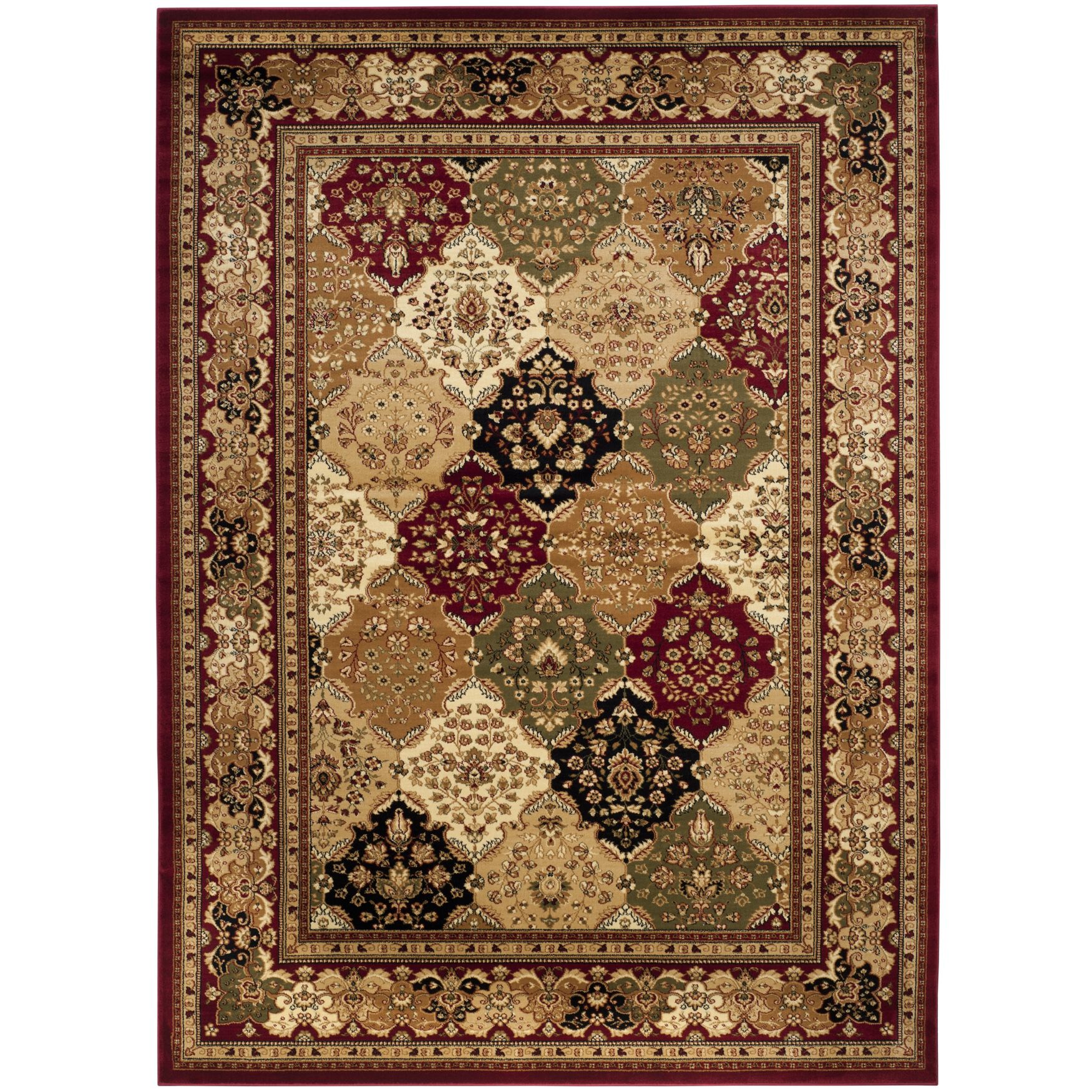 Lyndhurst 221 Multi / Red 8' X 11' Large Rectangle Rug, MULTI RED, hi-res image number 0