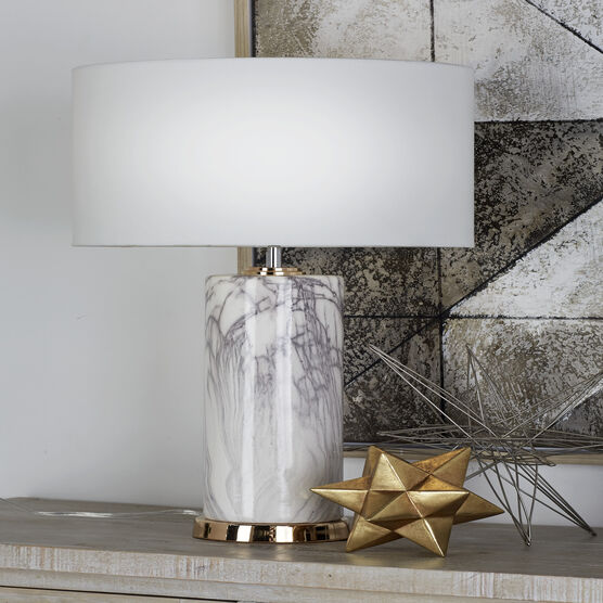 Cosmoliving By Cosmopolitan Stone Glam Table Lamp, , alternate image number null
