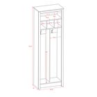 Space-Saving Entryway Organizer, Espresso, , alternate image number null
