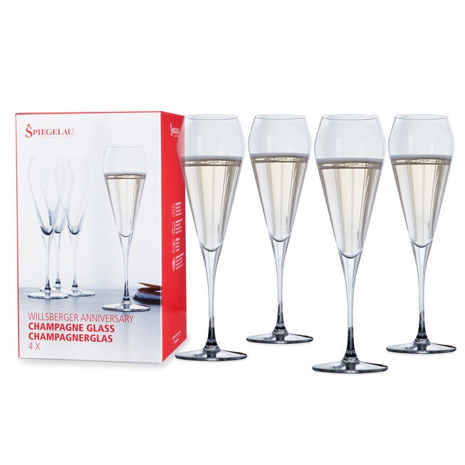 Willsberger 8.5 Oz Champagne Flute (Set Of 4), CLEAR, hi-res image number 0