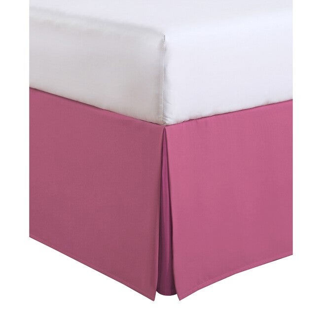 Luxury Hotel Kids Tailored 14 inches Drop Pink Bed Skirt,, , on-hover image number 1