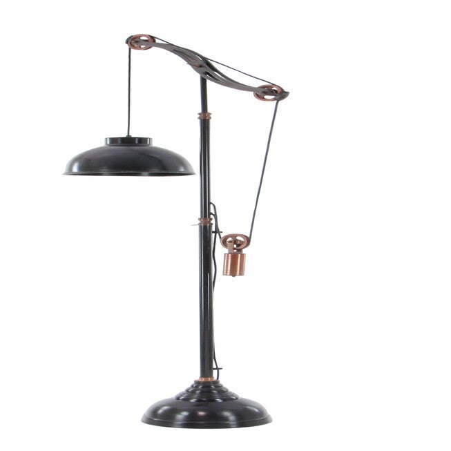 Black Metal Industrial Floor Lamp, , alternate image number 4