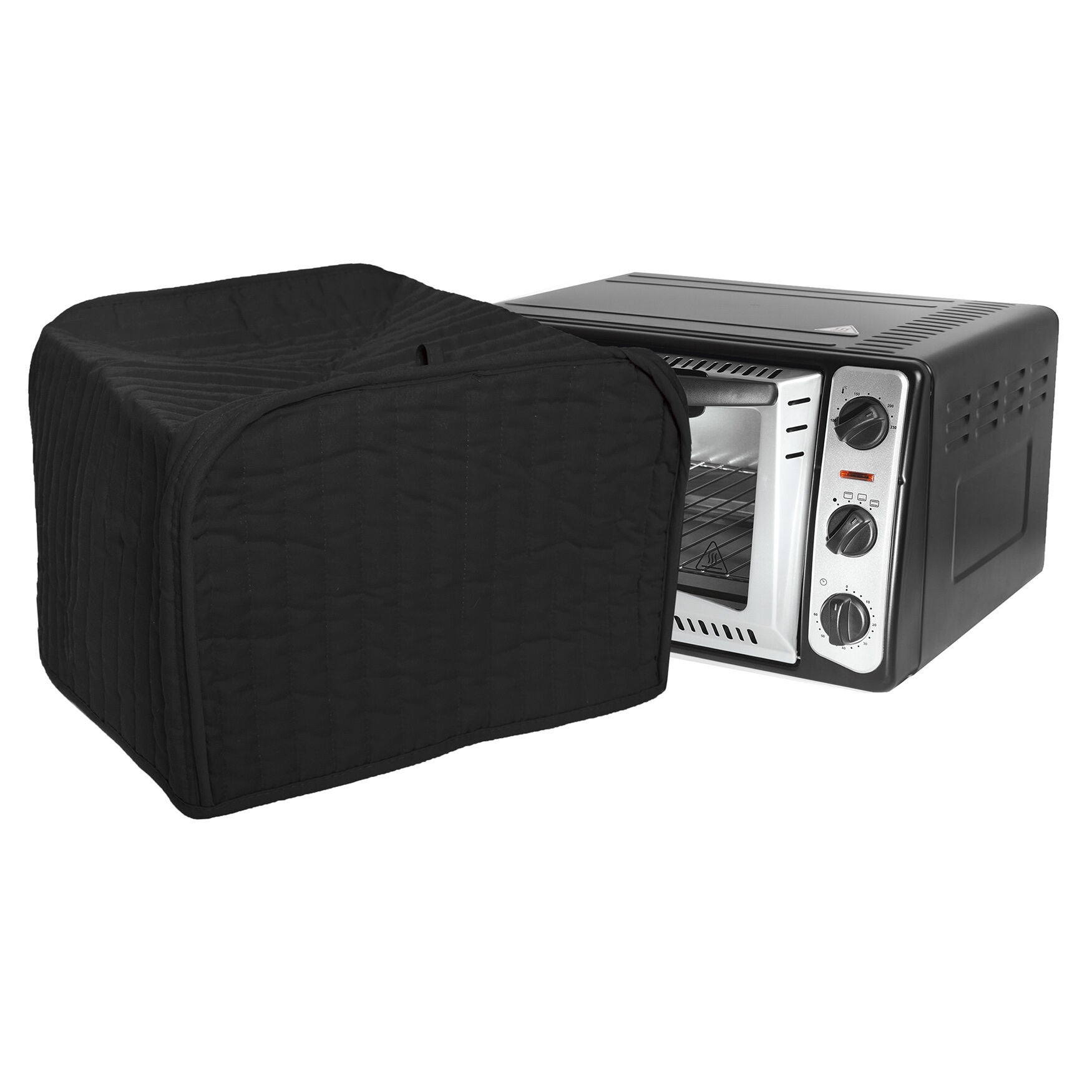 Lrg Toaster Oven Appl Cvr, BLACK, hi-res image number 0