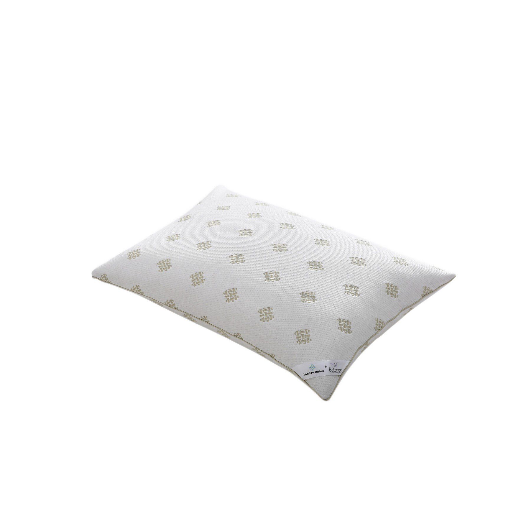 Bamboo Fusion with Balance Fill Pillow, WHITE, hi-res image number 0